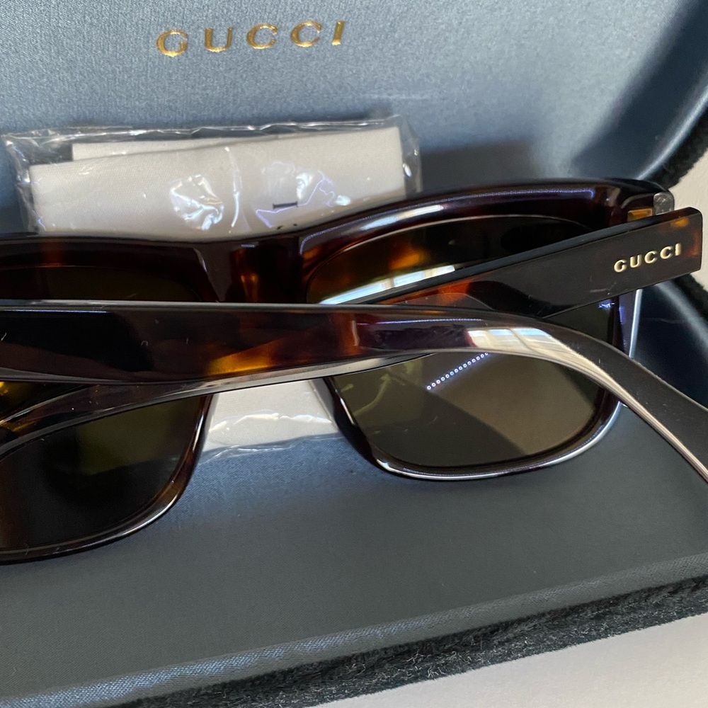 Gucci Brown Sunglasses -Rectangular | Size Os - image 6